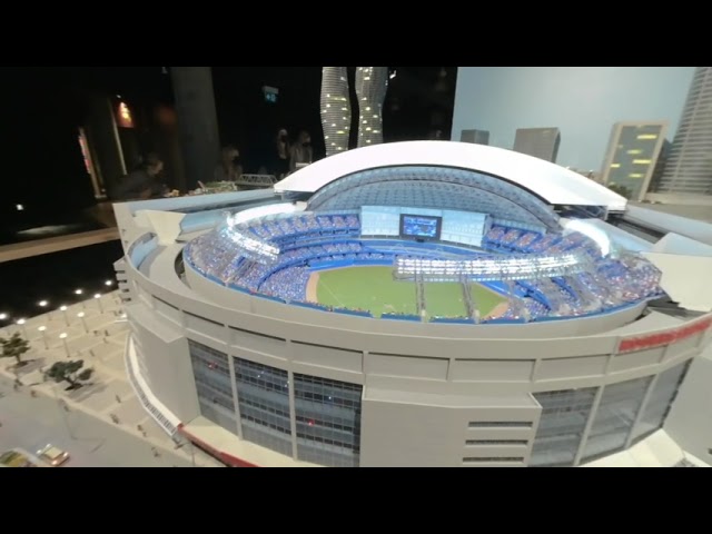 A detailed miniature of downtown Toronto at Little Canada - In VR180 Video