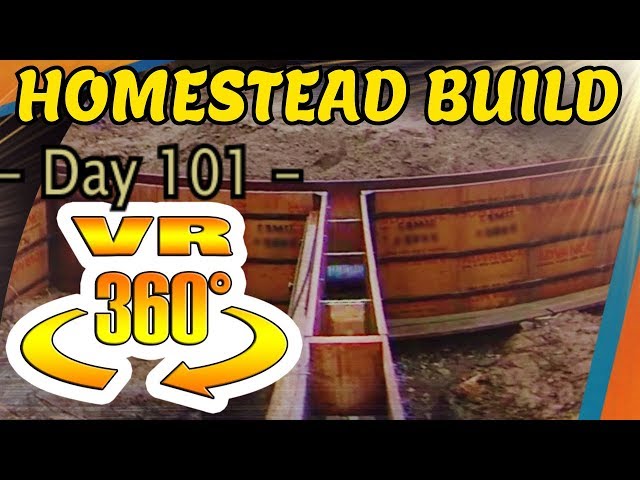 Homestead Building - Foundation Forms Set for Lower Levels, Discussion of Sub Floor Elements