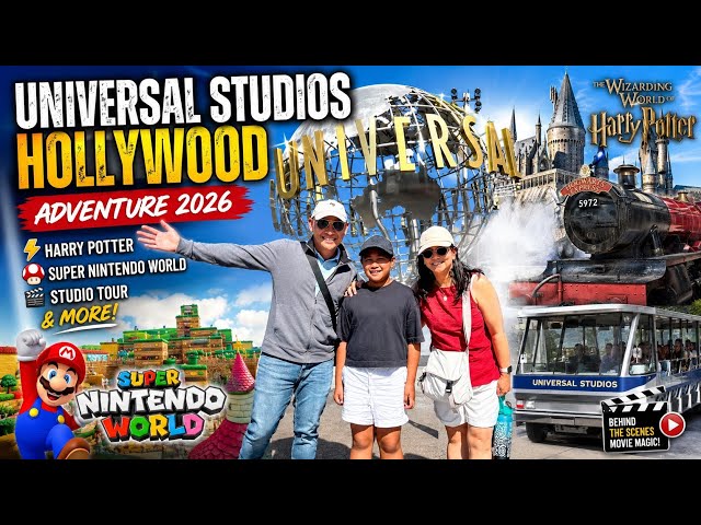 Universal Studios Hollywood Adventure 2026 | Harry Potter, Super Nintendo World, Studio Tour & More!