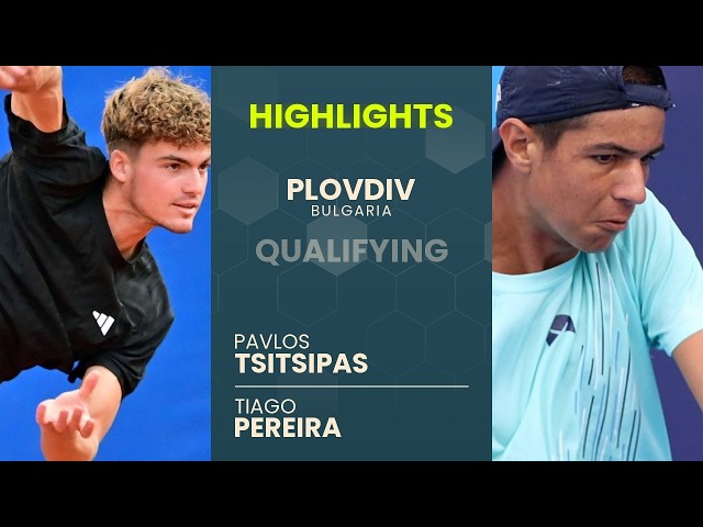 Pavlos Tsitsipas vs Tiago Pereira Highlights | Plovdiv 2026 Qualifying