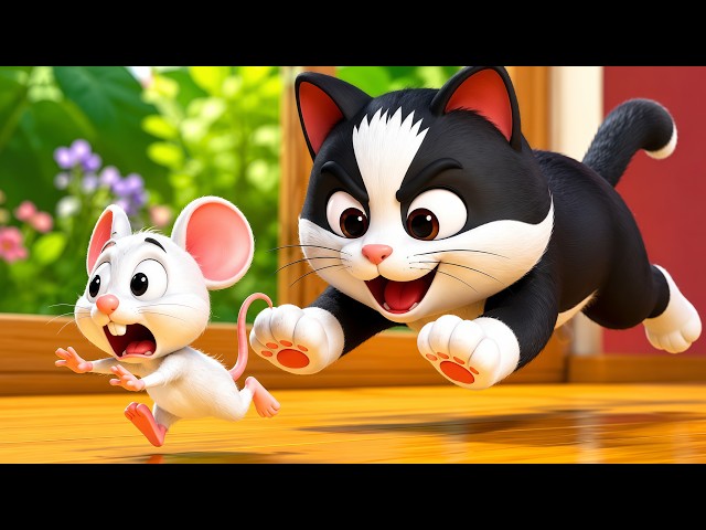 Meow Meow Billi Karti Meow 🐱, Hindi Nursery Rhyme, Billi Wala Cartoon, Nursery Rhymes for kids