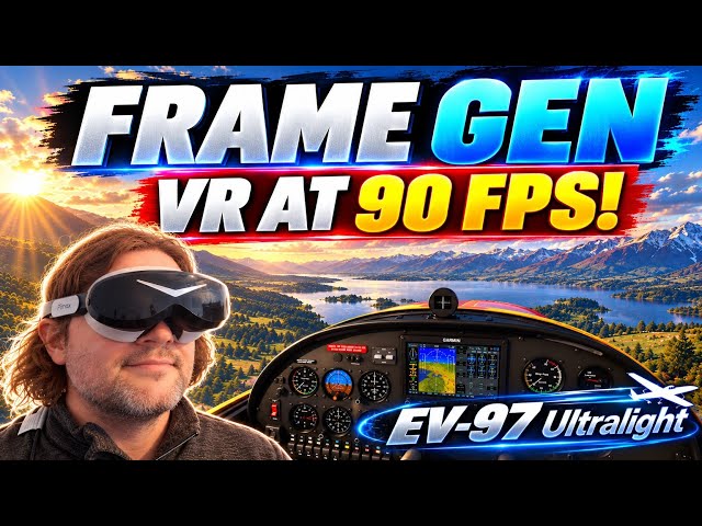VR Frame Generation is Finally HERE! Pimax Dream Air - EV-97 Ultralight MSFS 2024 Sim Update 7 Beta