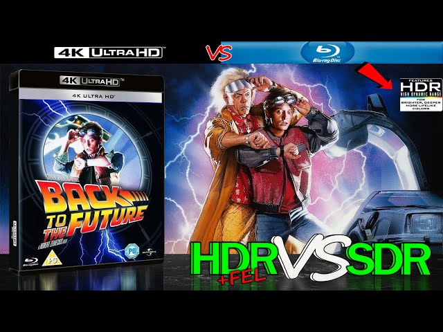 Back to the Future 1985 HDR ANALYSIS 4K Blu Ray vs 1080p BD SDR 100nits #TRUE_DIFFERENCE