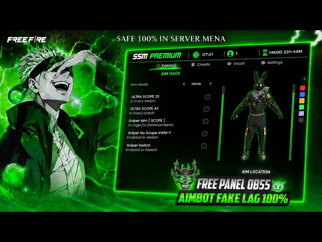 🚀 NEW OB55 PC PANEL by SSM 💻 Free Fire FREE AIMBOT 🎯 Sniper Lock + AntiBan ✅