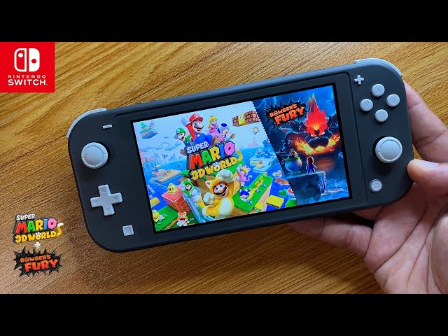 Super Mario 3D World + Bowser’s Fury Nintendo Switch Lite Gameplay
