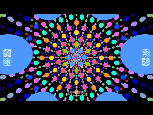 hexeosis VJ loops – POLKADOT SPIRAL PACK 02