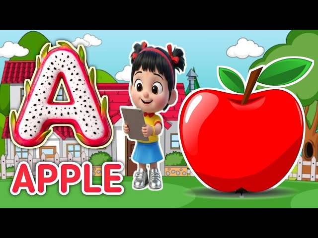 Phonics Song 2 with TWO Words in 3D - A For Airplane - ABC Alphabet Songs with Sounds for Children