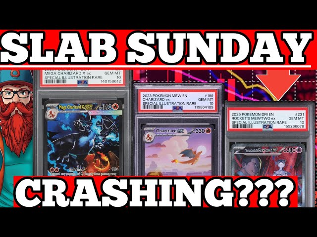 POKEMON SLAB SUNDAY PSA MARKET REVIEW! Is Everything Crashing???