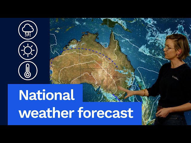 National Weather Forecast: Possible severe storms in the east, cold front for the south-east.