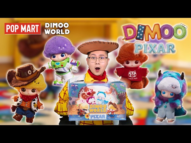 EVERY PIXAR FAN NEEDS THIS 🥹 POP MART DIMOO x PIXAR Plush Pendants Unboxing