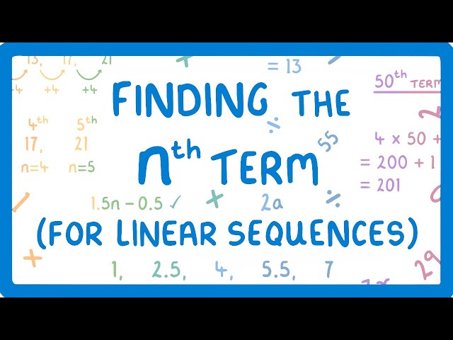 GCSE Maths -  How to Write Expressions for the nth term of Arithmetic Sequences (2026/27 exams)