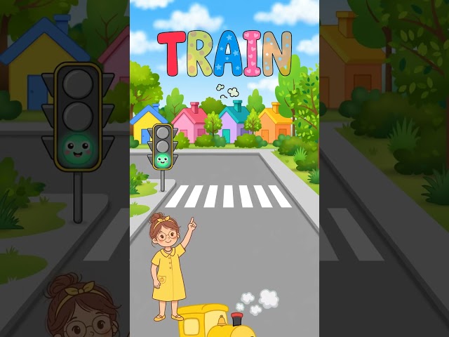 Learn Vehicle Sounds | Car, Truck, Train #Shorts