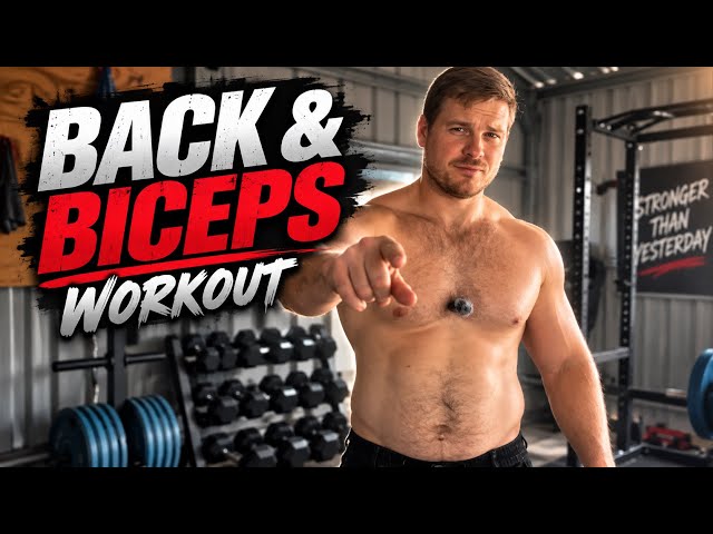 Back & Biceps Workout | Build a Bigger Back & Arms