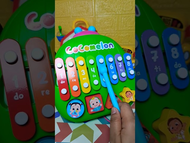 super cute cocomelon learning shape sorter xylophone