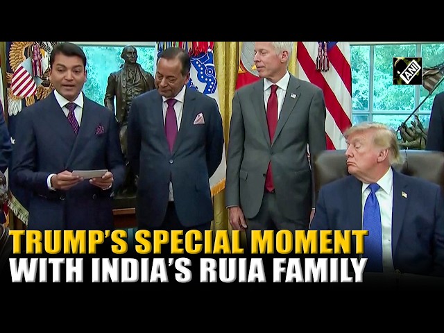 Trump’s special moment with India’s Ruia Family grabs attention at Major Steel plant Event
