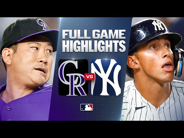 ROCKIES vs. YANKEES: Official Full Game Highlights (September 9) | 2026 MLB Season