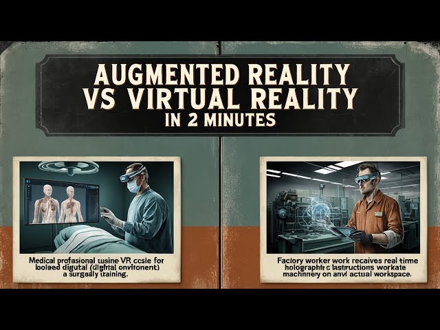 Augmented Reality vs Virtual Reality in 2 Minutes
