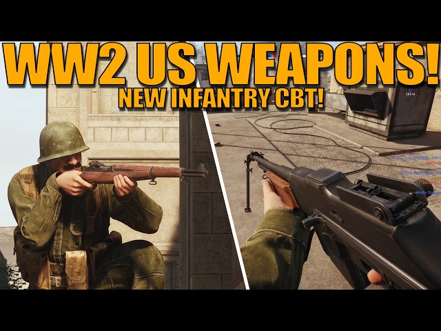 WW2 US WEAPONS! BAR, M1 GARAND & MORE! EVERYTHING being tested in the NEW LOW TIER CBT - War Thunder