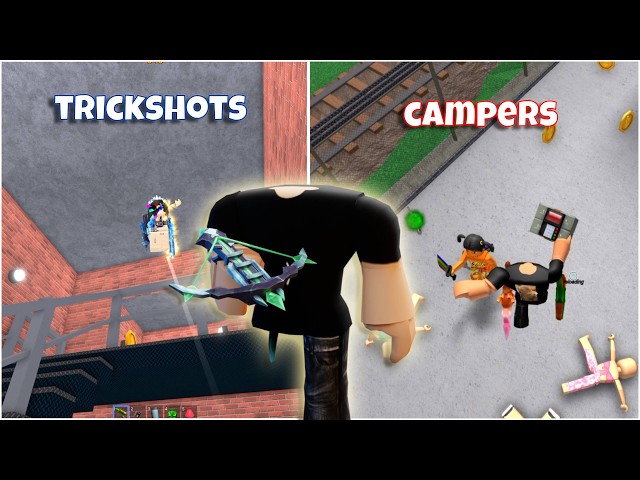 BEATING CAMPERS AS A MM2 *TRYHARD* PT.2 (Murder Mystery 2)