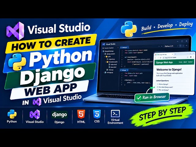 How to Create a Python Django Web App in Visual Studio