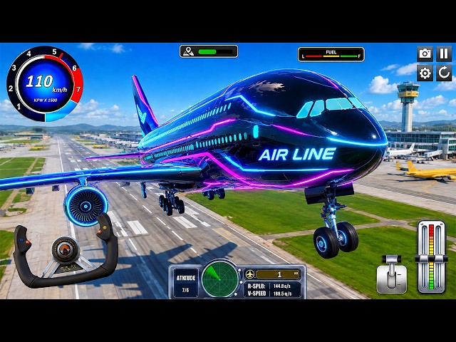 Flight Airplane City Pilot Simulator - Plane Boeing Emergency Landing - Android Gameplay