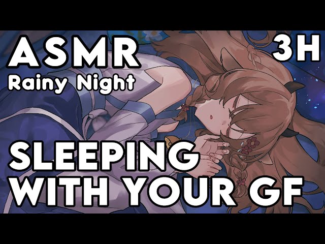 【 ASMR 】Sleep-Aid ♡ Soft Breathing ♡ Heartbeats ♡ Rain Ambience ♡「Vtuber」