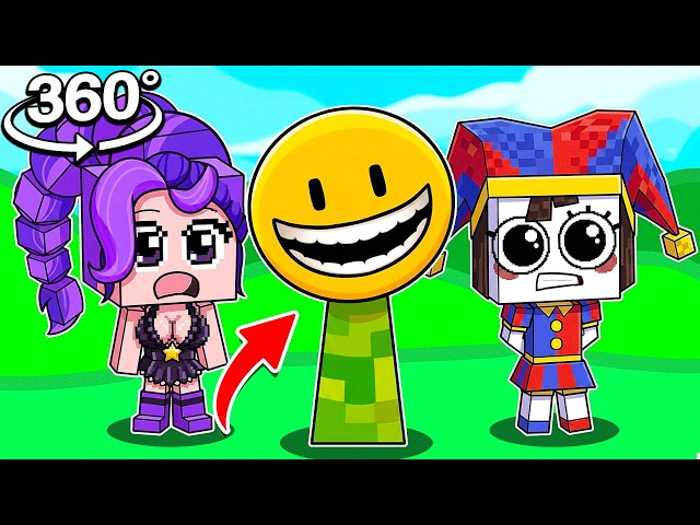 Sprunki MINECRAFT LILY LOVEBRAIDS, VERITY And POMNI React In 360! Digital Circus + Poppy Playtime 5