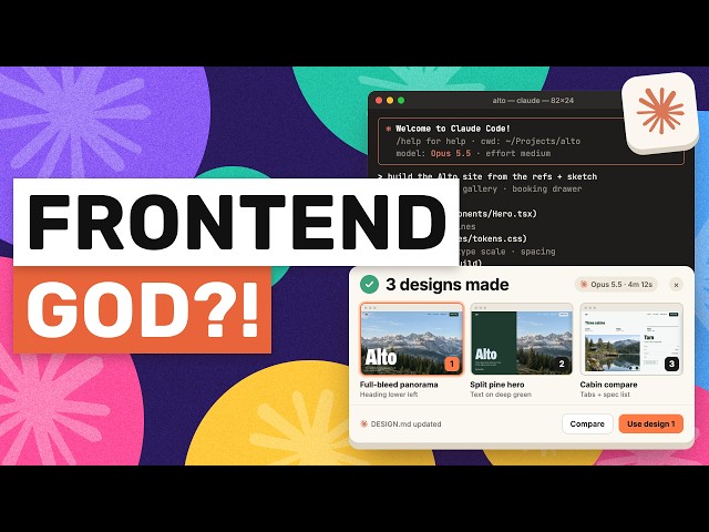 Opus 5.5 FRONTEND GOD MODE (+Free Options): Yeah, THIS IS BETTER THAN 99% OF HUMAN DESIGNERS!