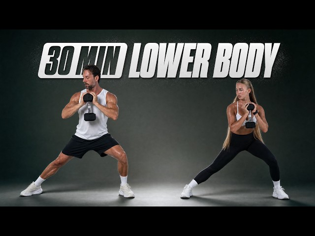 30 Min TOTAL LOWER BODY Dumbbell Workout - Muscle Building
