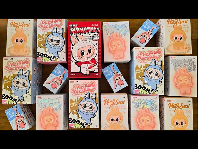 Pin for Love Labubu Unboxing ASMR | 28 Mins PopMart The Monsters Mega Haul
