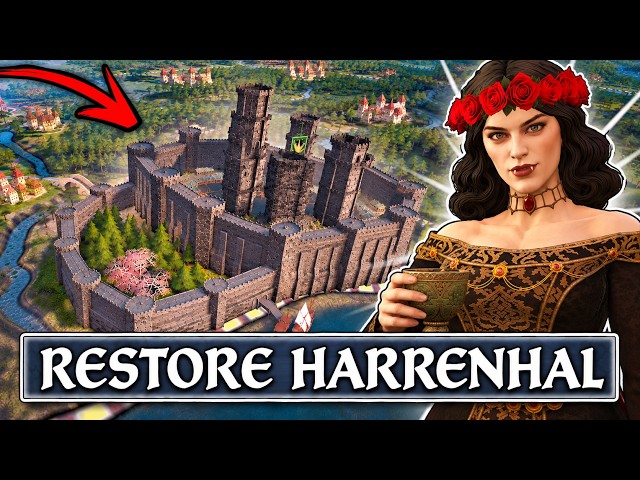 I RESTORED A RUINED CASTLE IN CRUSADER KINGS 3 Game of Thrones!