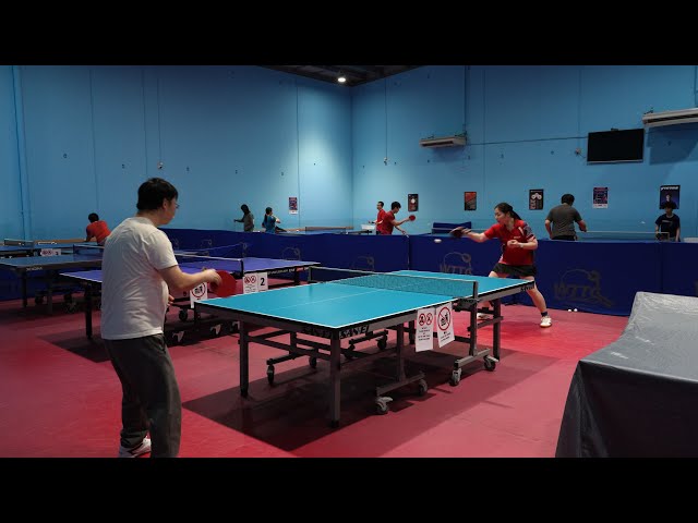 Table tennis practice