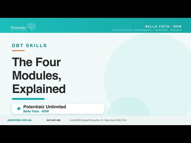 The Four DBT Skill Modules, Explained