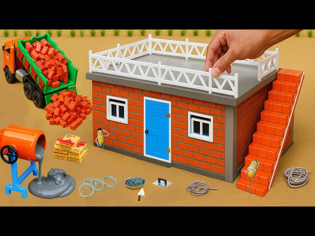 DIY Science Project: Build a Mini Brick & Cement House | Concrete Construction Model