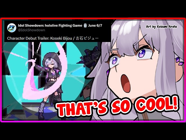 [ENG SUB/Hololive] Biboo's reactions to her character debut in Idol Showdown
