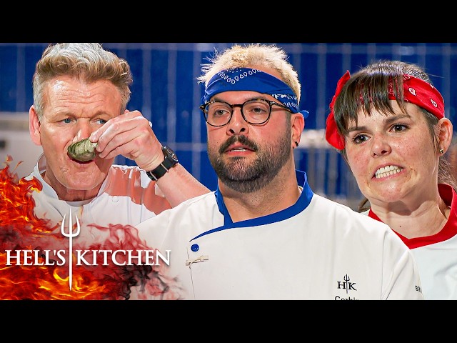 Chefs Struggle With Lobster as Chef Ramsay Rates the Seafood Tower Challenge | Hell's Kitchen