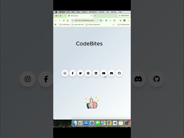 Animated Social Media Bar 🔥 | HTML & CSS