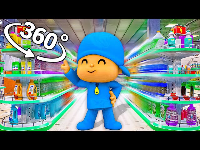 Pocoyo Dance - Supermarket in 360° Video | VR / 8K | ( Muevelo Pocoyo meme )