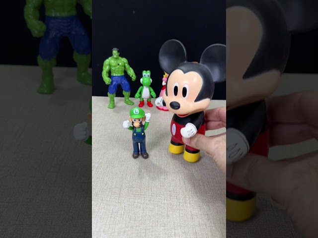 Mickey Mouse Shocked By Mario Bros - Cute Toy Video #shorts #mario#fun#toys