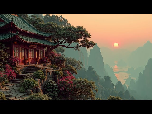 Zen Chinese Temple Flute & Erhu ~ Relaxing Meditation Music for Stress Relief