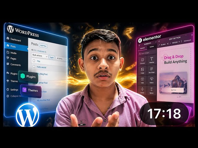 “WordPress + Elementor Full Tutorial 🔥 | Make Professional Website in 17 Minutes (Step-by-Step)”