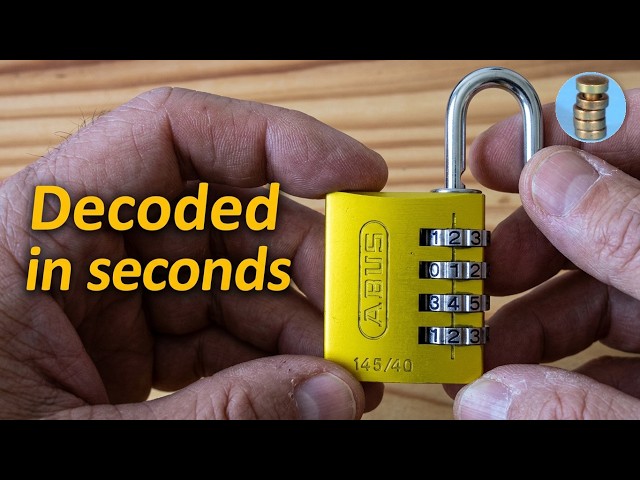 (picking 779) Viewer lock cracked open (combination padlock decoded fast)