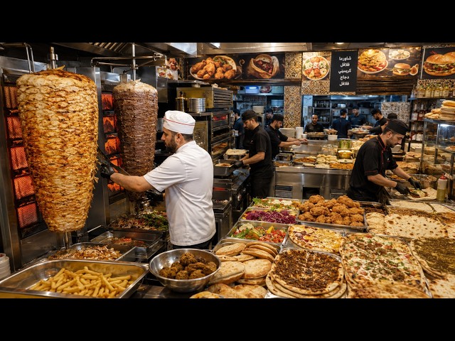 INSIDE A BUSY ARABIC RESTAURANT! Shawarma, Crispy Chicken, Fresh-Baked Flatbreads & More!