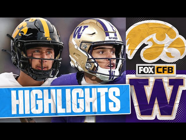No. 20 Iowa Hawkeyes vs Washington Huskies Highlights 🏈 FOX College Football