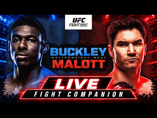 UFC EDMONTON LIVESTREAM BUCKLEY VS MALOTT FULL FIGHT NIGHT COMPANION & PLAY BY PLAY
