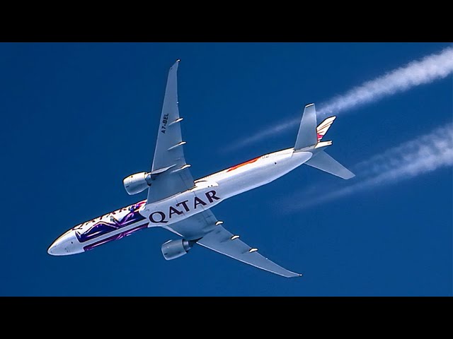 20 MINUTES of HIGH ALTITUDE PLANESPOTTING | More Amazing Contrails ! (A380,A340,B777,B787,A330,A350)
