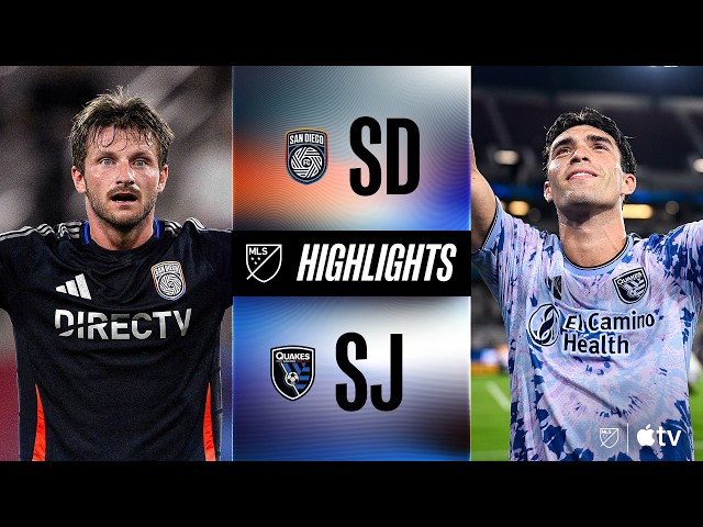 San Diego FC vs. San Jose Earthquakes | Full Match Highlights | HIGH-SCORING El Camino Rivalry Match