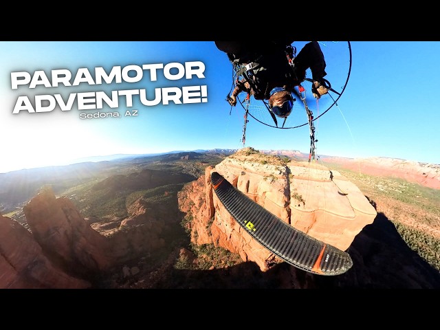 I Found A Mineshaft In The Mountains Of Arizona - PARAMOTOR ADVENTURE!