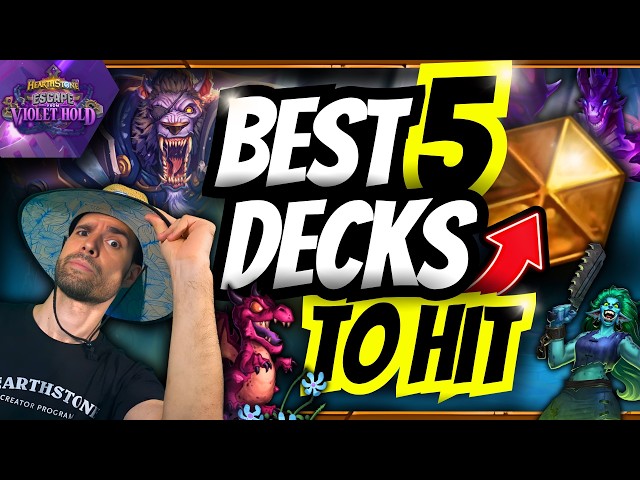 🏆 BEST DECKS FOR EASY LEGEND RIGHT NOW! UPDATED HEARTHSTONE META REPORT