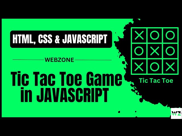 Tic Tac Toe Game Using HTML, CSS & JAVASCRIPT || Tic Tac Toe in JavaScript